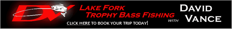 Lake Fork Trophy Bass Fishing with David Vance