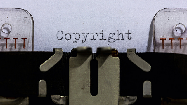 Copyright on typewritter