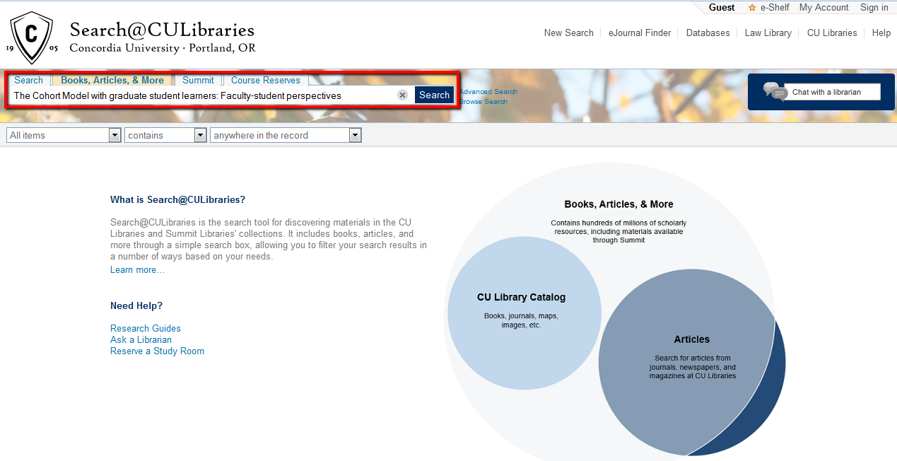 How To Find A Required Study Article MBA 502 Research Guides At