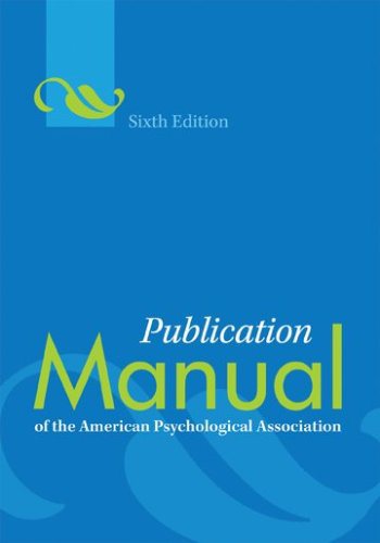 apa publication reference manual