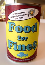 Food for Fines can photo