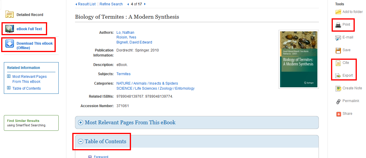 EBSCO eBooks Getting Started with eBooks Research Guides at
