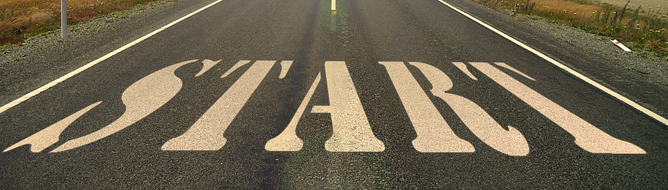 Start text on road