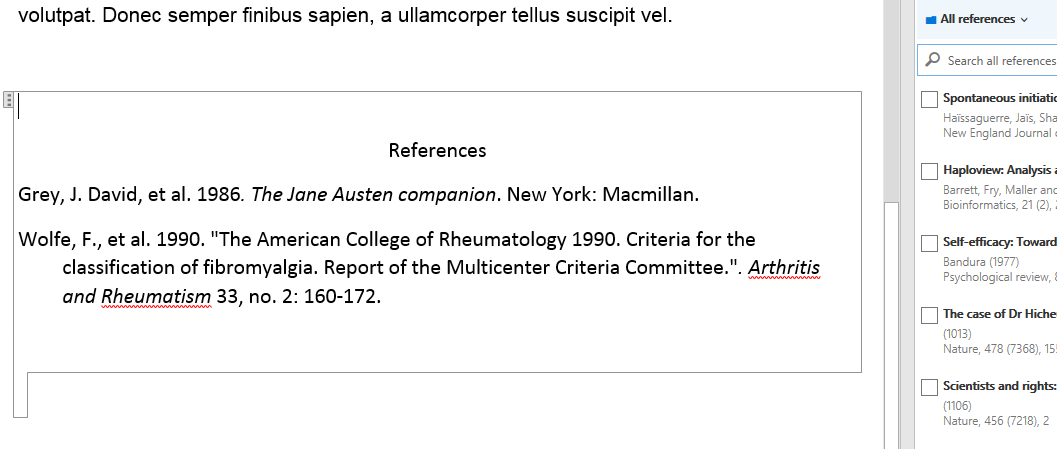Citas y bibliografías en Word 2016 mediante WriteNCite
