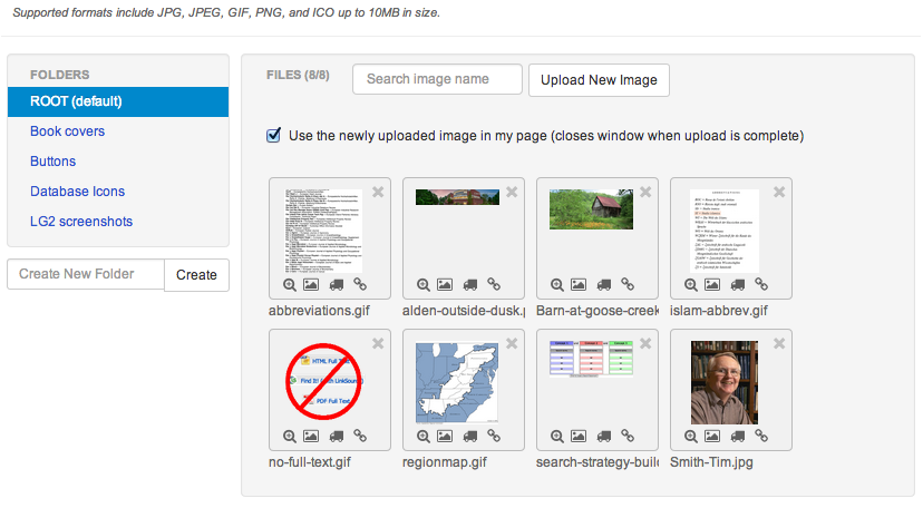 LibGuides Image Manager