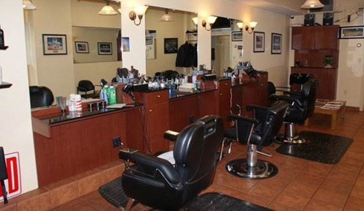 Photo of the interior of a barbar shop