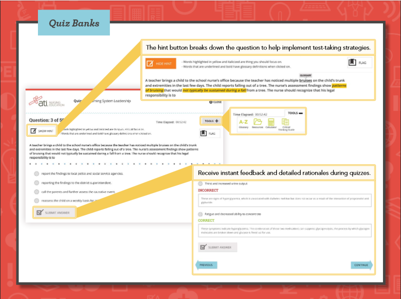 ATI *School of Nursing* Guides at Rasmussen College