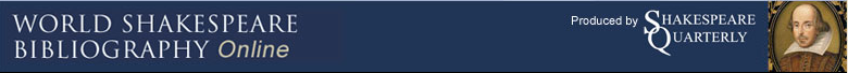 World Shakespeare Bibliography banner