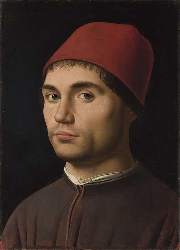Antonella da Messina 'Portrait of a Man'. About 1475-6.  National Gallery NG1141.  CC BY-NC-ND