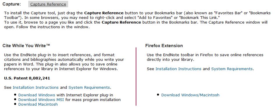 Cite While You Write EndNote InfoGuides at Rochester