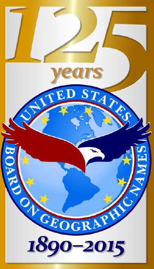 Board of Geographic Names 125th anniversary logo