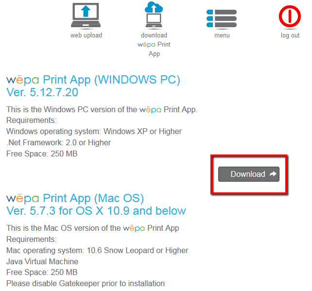 Option 2 Printing from your computer/laptop How do I use WEPA the