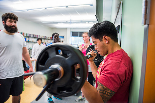 Assessing muscular strength at the HSU Human Performance Lab