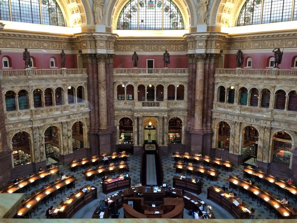 Library of Congress main reading room