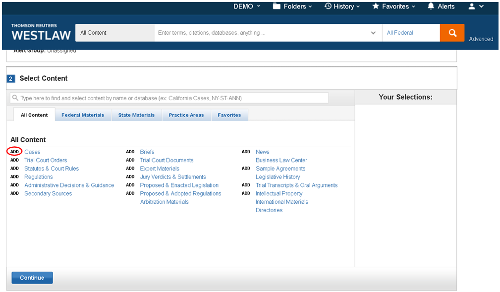 Westlaw Next How to Set Up Current Awareness Services in Law