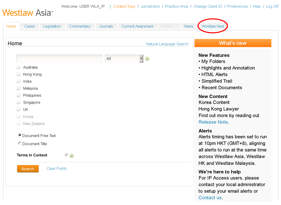 Westlaw Next Law Database Guides LibGuides At The Chinese 