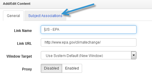 adding subjects to assets