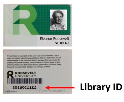 Photo of a student ID card