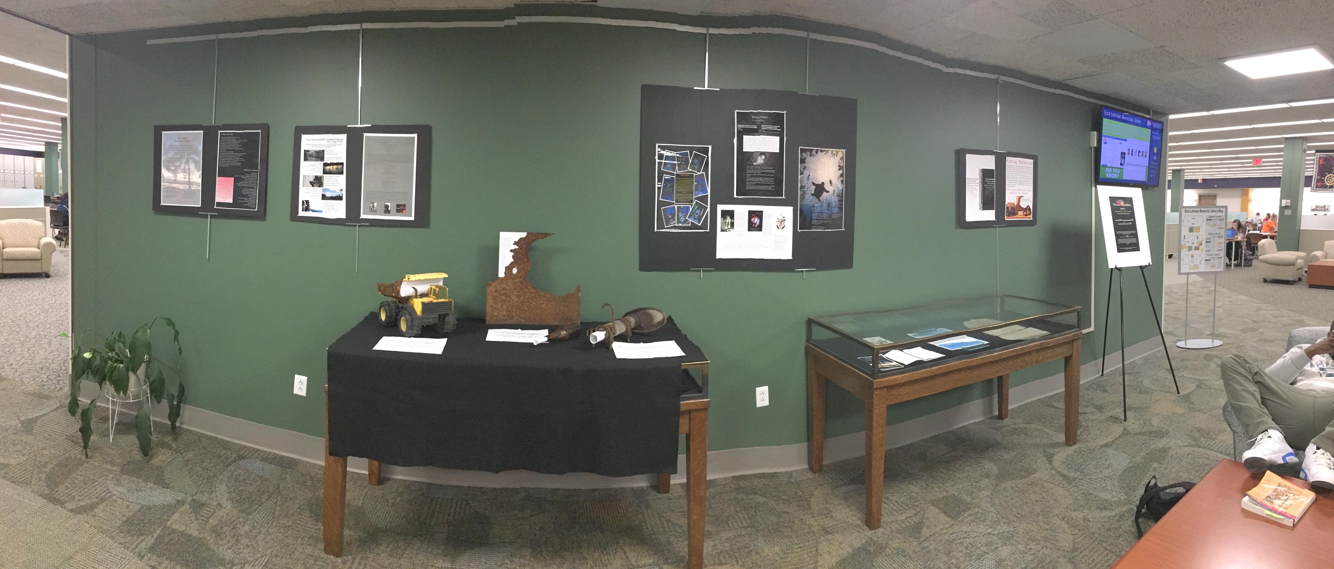 Poetry Gallery Exhibits Library at Shippensburg University