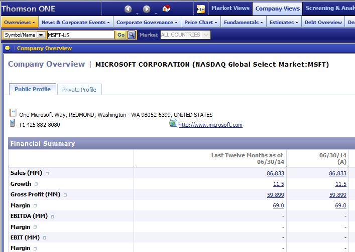 Thomson ONE HADM 4271/6271 Investment in Real Estate Securities and