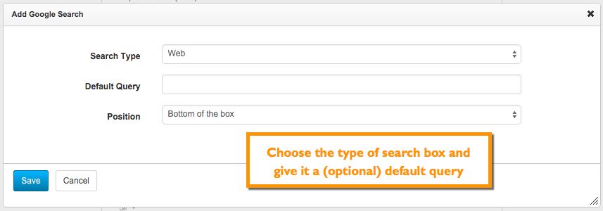 google search box