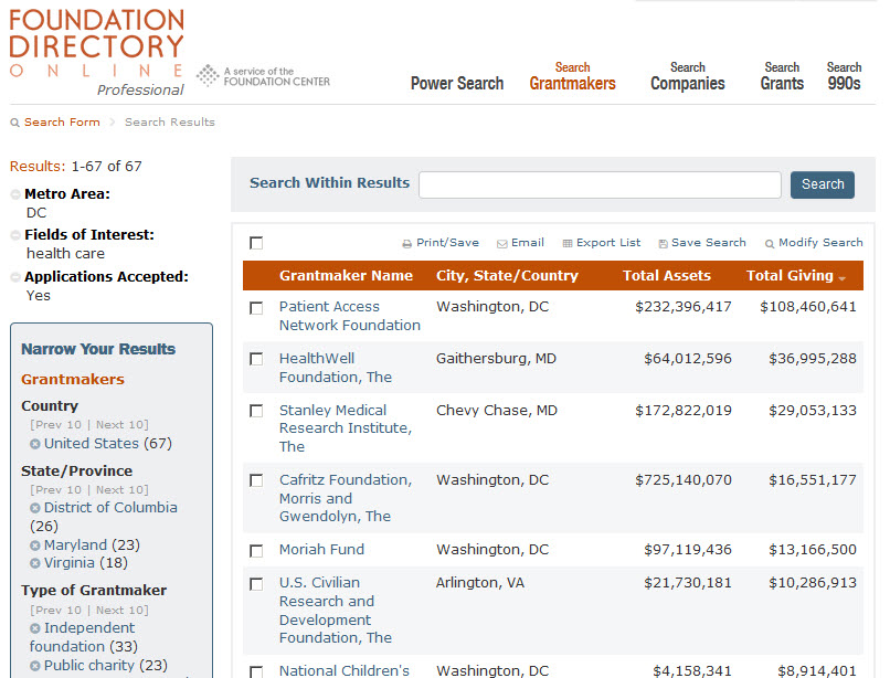 About About Foundation Directory Online Research Portal at