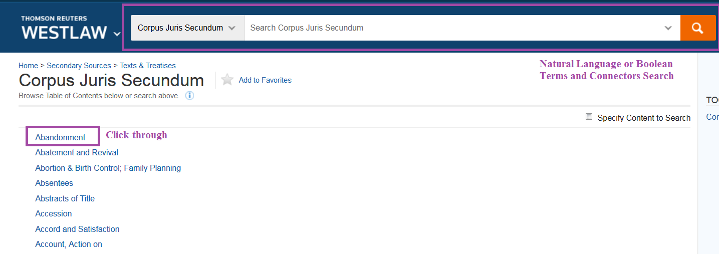 Using Legal Encyclopedias Online Legal Encyclopedias LibGuides at