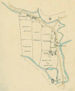 Image of tithe map from Rideout papers