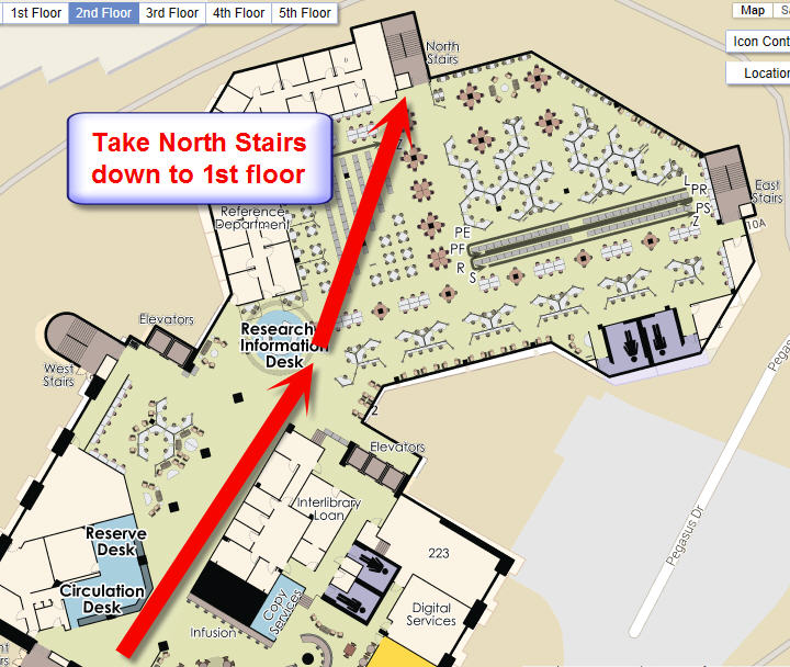 Study Rooms 189 195 Directions to Library Rooms UCF Research