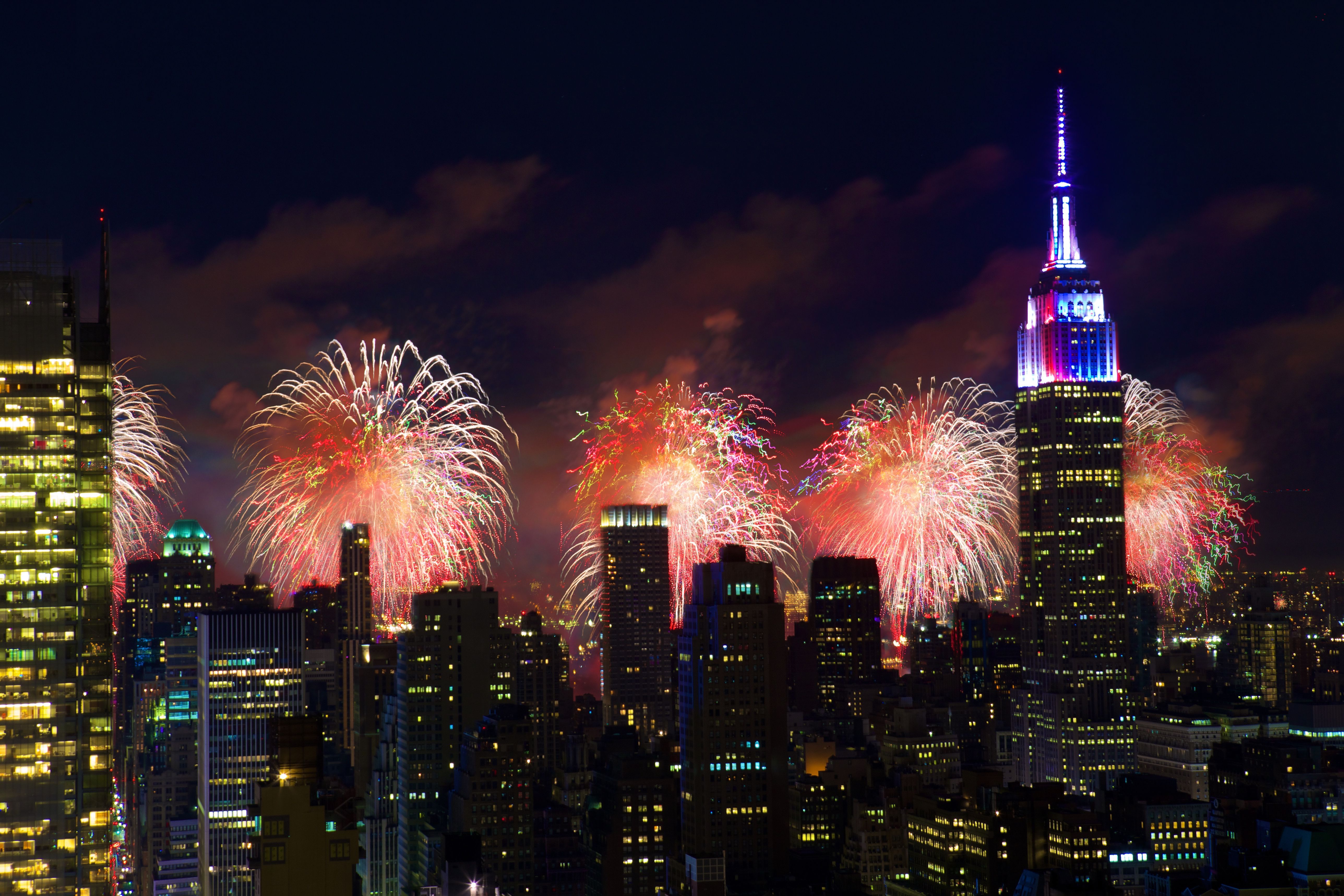 Empire State Building Fireworks