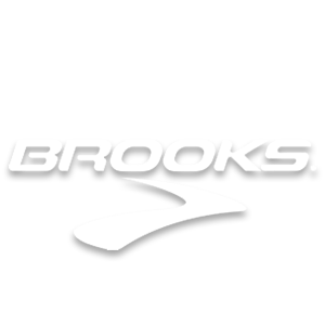 Brooks athletics brand in white logo