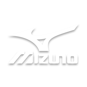 Mizuno brand logo in white