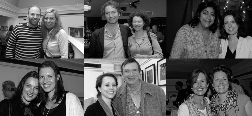 Past GL mentors & mentees (from top l, clockwise): Michael Lavelle & Lone Scherfig, Kevin Macdonald & Samantha Harrie, Gurinder Chadha & Deva Palmer, Alison Thompson & Katheryn Needham, Gaëlle Denis & Mike Newell, Barbara Broccoli & Nicky Bentham