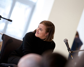 Nina Power, sharing her wisdom on Resonance FM