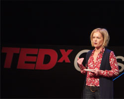 Mariella Frostrup speaking at TEDxObserver 2011. Photo © Sam Friedrich/acumenimages.com