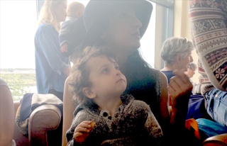 Paven Virk and her son, Ari, at Galway Film Fleadh