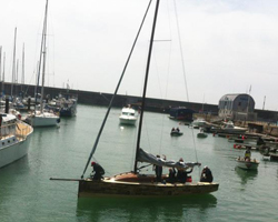 The Boat Project arrives at Brighton Marina. Image: Sue Gollifer 