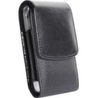 Photo of Fusion Vertical Black Leather Pouch Case 