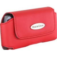 Photo of Mobile Glove Luxus Red Satin Medium Horizontal Case Slim