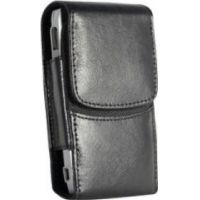 Photo of Luxe Black Vertical Leather Case