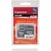 Photo of Transcend 1GB MicroSD Flash Card With Dual Adapter