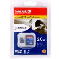 Photo of SanDisk 2GB microSD Memory Card With SD Adapter