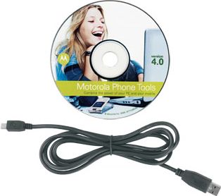Motorola OEM USB Data Cable and Motorola Phone Tools 4.0 Software