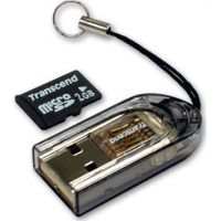 Photo of Transcend 2GB MicroSD Flash Card With USB Card Reader