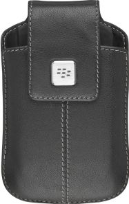 RIM BlackBerry Curve 8900 / 8520 OEM Leather Swivel Holster - Black