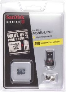 SanDisk Mobile Ultra microSDHC 4GB Card