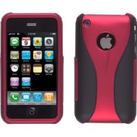 Photo of iPhone 3G / 3GS Rubber Case - Burgundy / Black 