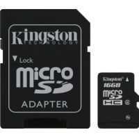 Photo of Kingston microSDHC 16GB Memory Card With SD Adapter