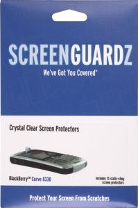 Screenguardz 15-pack for RIM BlackBerry Curve 8330