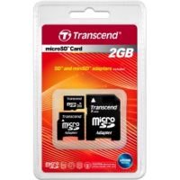 Photo of Transcend 2GB MicroSD Flash Card With Dual Adapter